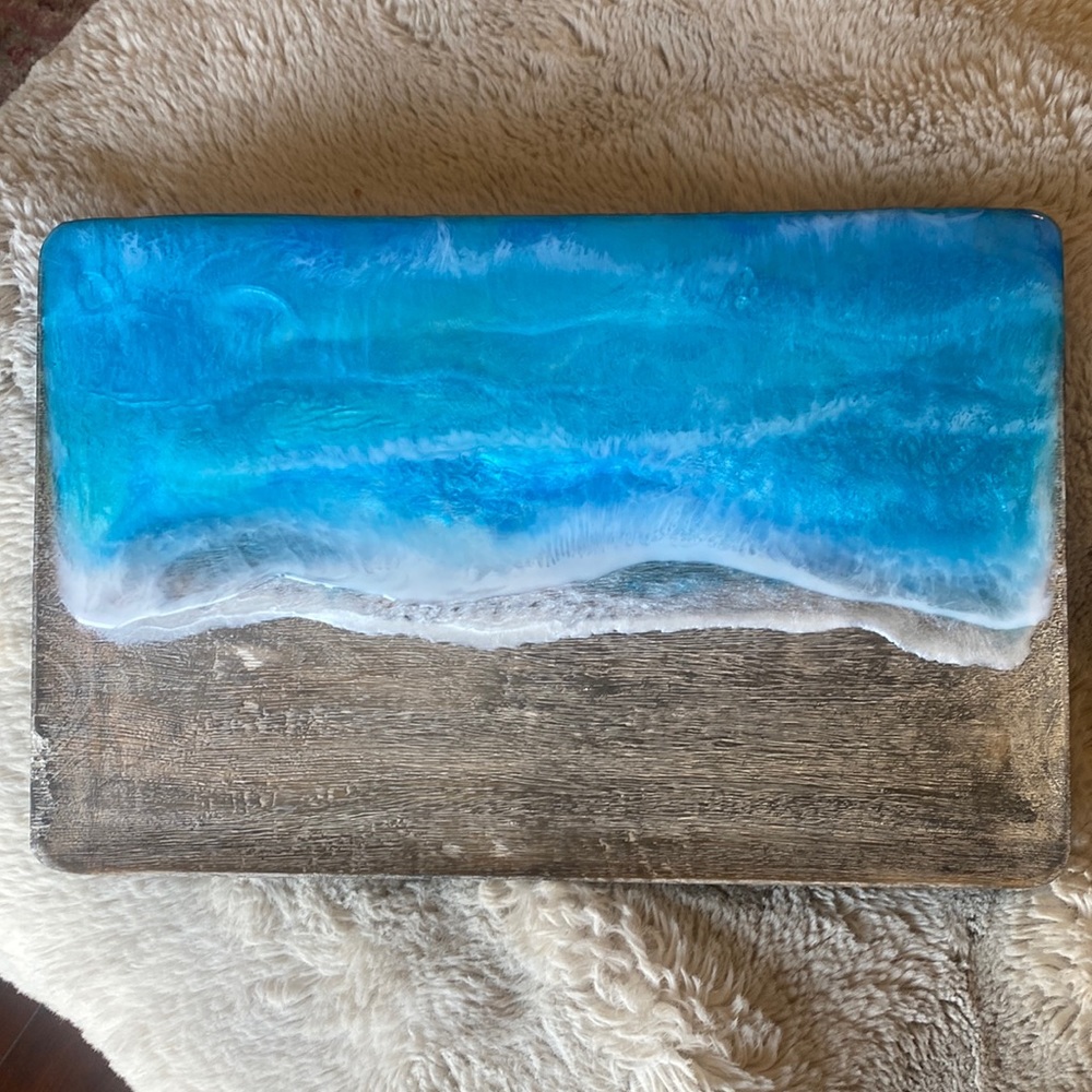 Hand made Ocean Resin Board🌊